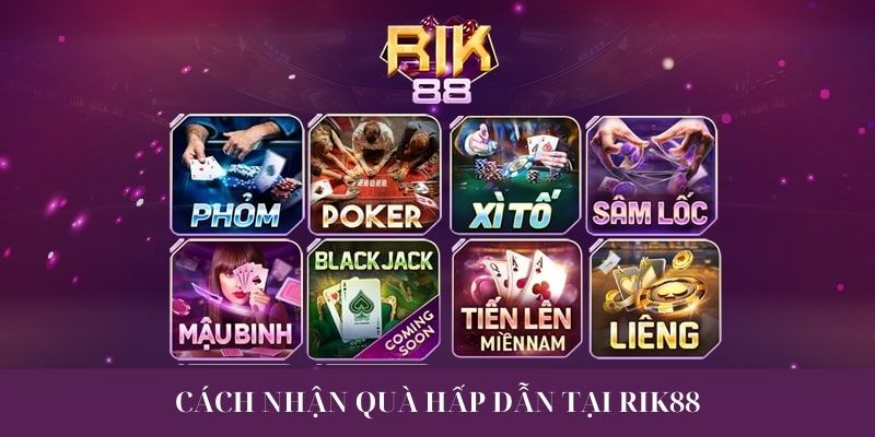 Các bước nhận quà Rik88 tặng 50K